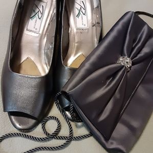 Shoes and Clutch bag